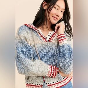 Anthropologie PILCRO Hooded Pullover Sweater